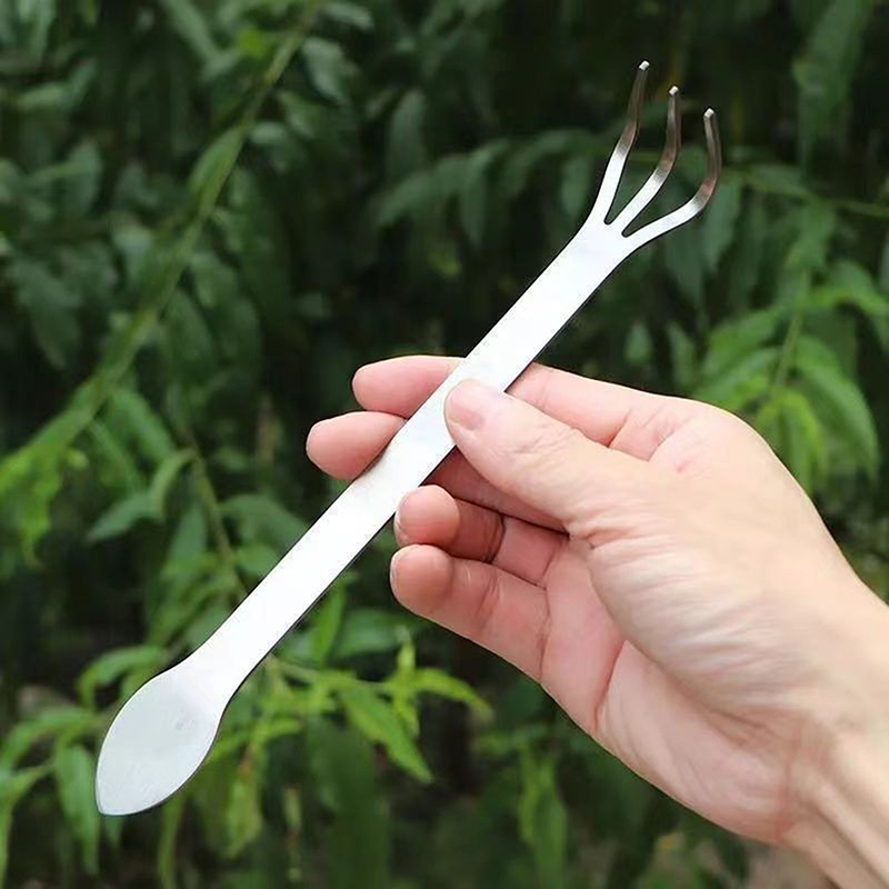 Bonsai Garden Rake - 1Pc 스테인레스 스틸 루트 레이크 분재