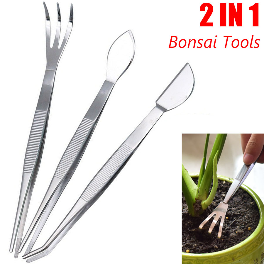2-in-1 304 스테인레스 스틸 전문 루트 레이크( - Bonsai Garden Rake 리뷰 및 가격